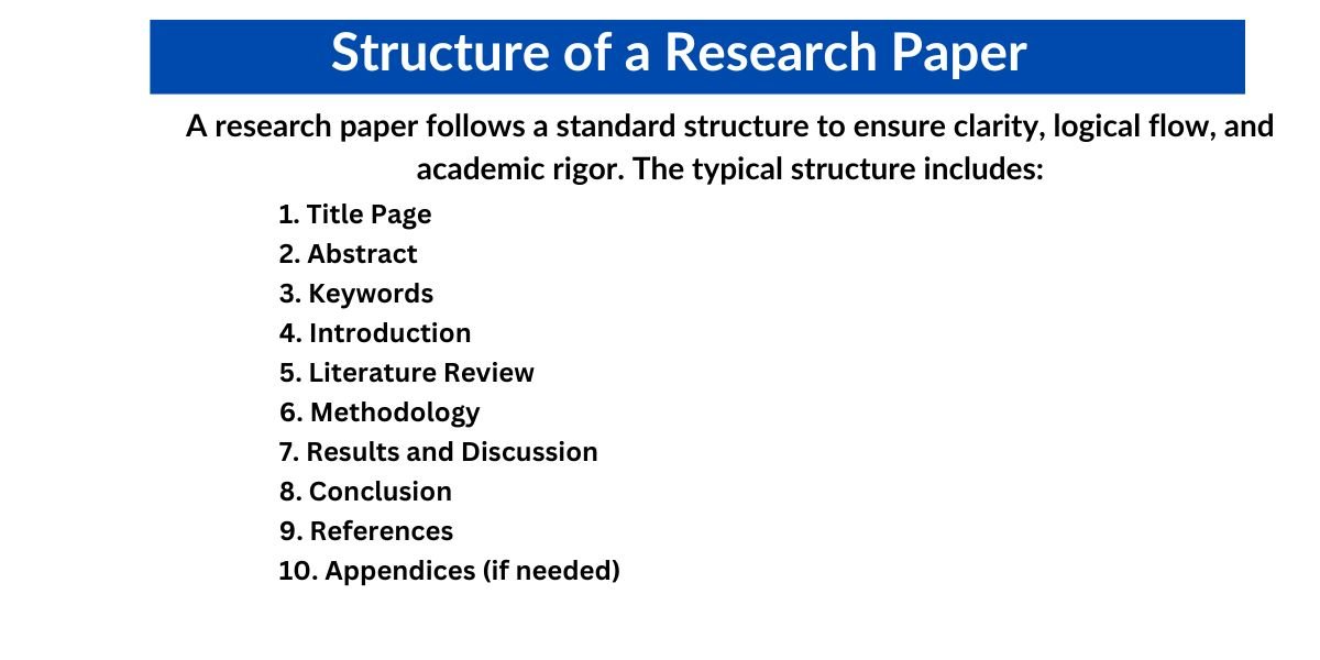 Structure of a Research Paper