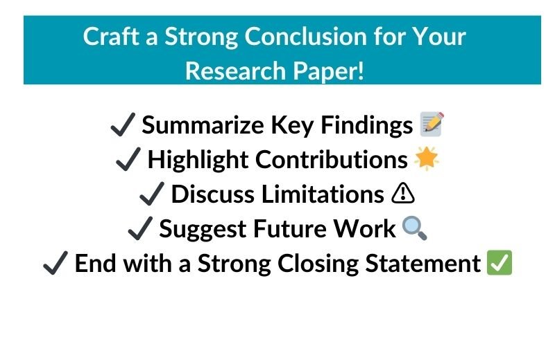 How to write Conclusion section of a research paper?